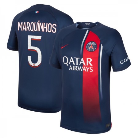 Camisetas Paris Saint Germain 2023-24 Marquinhos 5 Primera - Hombre